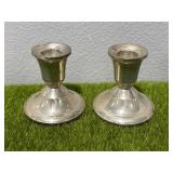 2 Sterling Silver .925 Candlestick Holders