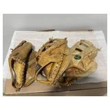 Vintage Baseball Glove Lot