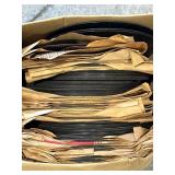 Box of Vintage Vinyl Records