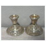 Sterling Silver .925 Candle Stick Holders