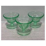 Lot of 3 Uranium Glassware