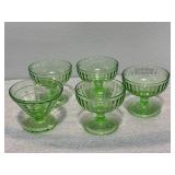 Lot of 5 Uranium Glassware