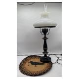 Vintage Colonial Table lamp and Chair Cushion