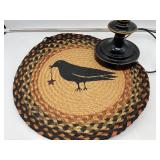 Vintage Colonial Table lamp and Chair Cushion