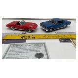 1/32" Scale 1965 Chevelle Malibu Super Sport and 1963 Corvette Stingray Convertible