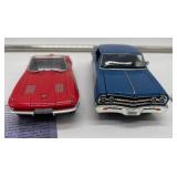 1/32" Scale 1965 Chevelle Malibu Super Sport and 1963 Corvette Stingray Convertible