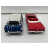 1/32" Scale 1955 Chevy Bel Air Nomad and 1962 Chevrolet Impala Convertible