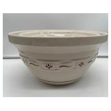 4 Longaberger Woven Traditions Red Nesting Mixing Bowls