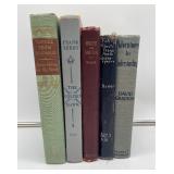 Five Vintage Hardcover Books Decor