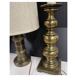 Two Vintage Brass Lamps