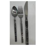 Vintage Mexicali Rose Stainless Steel Flatware