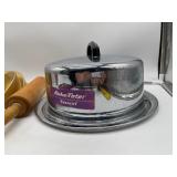 Chrome Cake Plate, Nordic Ware Bundt Pan, Rolling Pin