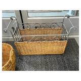 Wicker Baskets and Wine Rack