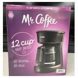 Mr. Coffee 12 Cup Easy On/Off Coffee Maker NIB