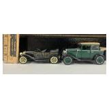 Two Vintage Diecast Cars 1929 Chevy Landau Sedan and 1911 Chevy Classic Six