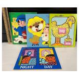 Four Playskool Puzzles - Big Bird and 3 others
