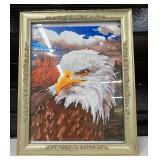Framed Proud Eagle Paint by Numbers Painting