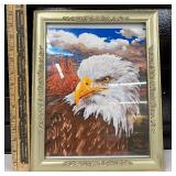 Framed Proud Eagle Paint by Numbers Painting