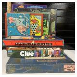 LOT of 10 Vintage Boardgames Clue, Scrabble and More