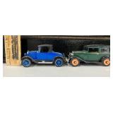 Vintage Diecast Cars 1923 Chevy Series K Superior Roadster and 1930 Chevy Coach
