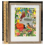 Bird Glasses and Framed Bird Print