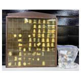 Thimble Display Case with Thimbles
