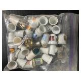 Thimble Display Case with Thimbles