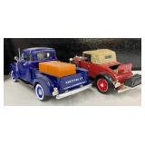 Vintage Diecast Cars 1961 Chevy 3100 Pickup and 1931 Chevy Sports Cabriolet