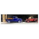 Vintage Diecast Cars 1961 Chevy 3100 Pickup and 1931 Chevy Sports Cabriolet