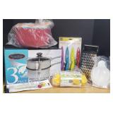 Kitchen Essentials LOT 3 Piece Stainless Steel Pots with Lid