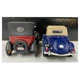 Two Vintage Diecast Cars 1918 Chevy 490 Touring and 1935 Chevy Standard Roadster
