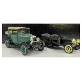 Two Vintage Diecast Cars 1929 Chevy Landau Sedan and 1911 Chevy Classic Six