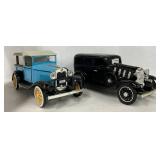 Two Vintage Diecast Cars 1932 Chevy Roadster Pickup and 1932 Chevy Sedan Delivery