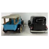 Two Vintage Diecast Cars 1932 Chevy Roadster Pickup and 1932 Chevy Sedan Delivery