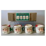 Vintage Santa "Noel" Handle Mugs with Original Box made in Japan