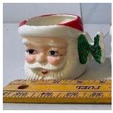 Vintage Santa "Noel" Handle Mugs with Original Box made in Japan