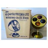 Spartus Prism Light with Original Box Works 1960's Rotating Color Wheel for Christmas Tree