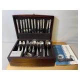 Westmoreland Sterling "Lady Hilton" 84 pieces with Storage Box