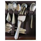 Westmoreland Sterling "Lady Hilton" 84 pieces with Storage Box