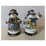 Thomas Kinkade Snowmen Bradford Exchange Lot of 2