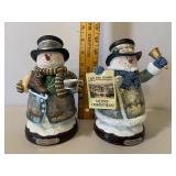 Thomas Kinkade Snowmen Bradford Exchange Lot of 2