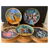 Wizard of Oz Collectible Plates Lot of 5
