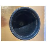 MCM Miniature Bullet Planter with Stand, Black and Gold Vintage