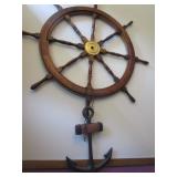 Ships Wheel & Anchor