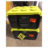 Lot of RYOBI LINK 2-Drawer Modular Tool BoxCustomer Returns See Pictures
