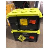 Lot of RYOBI LINK 2-Drawer Modular Tool BoxCustomer Returns See Pictures
