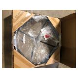 Hampton Bay Windgate 40 in. Dia. Round Steel Wood Burning Fire Pit with Spark Guard    Customer Returns See Pictures