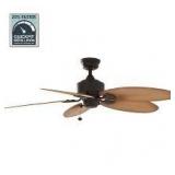 Hampton Bay Lillycrest 52 in. Indoor/Outdoor Aged Bronze Ceiling Fan with Downrod and Reversible Motor; Light Kit Adaptable Customer Returns See Pictures