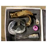 BWE Swan Single Hole Single-Handle Bathroom Faucet And Pop Up Drain & Overflow Cover in Gold   Customer Returns See Pictures