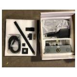 ELLO&ALLO 2-Handle 2- -Spray of Rain Shower Faucet and HandShower Combo Kit with Rectangle Shower Head in Black (Valve Included)    Customer Returns See Pictures